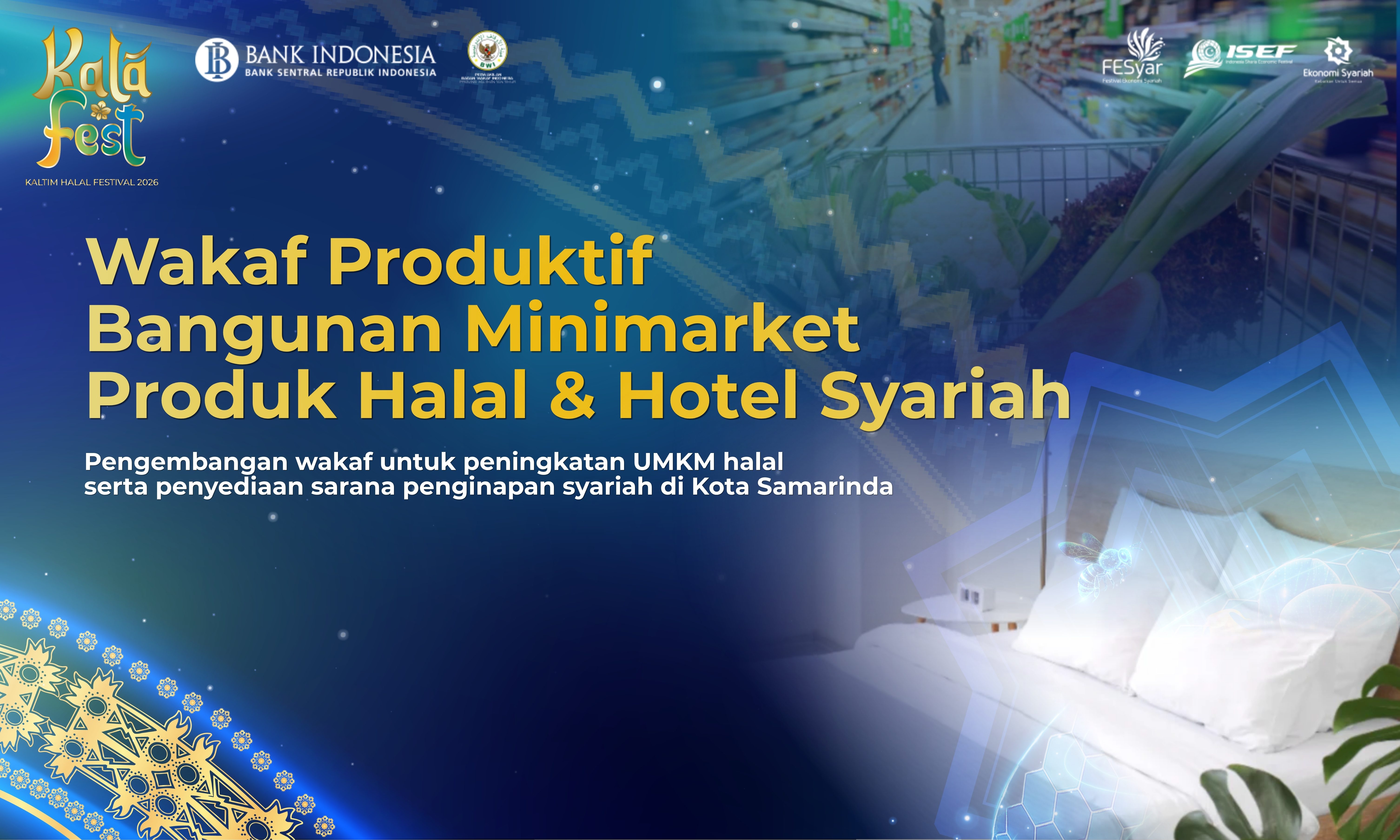 WAKAF PRODUKTIF BANGUNAN MINIMARKET PRODUK HALAL DAN HOTEL SYARIAH
