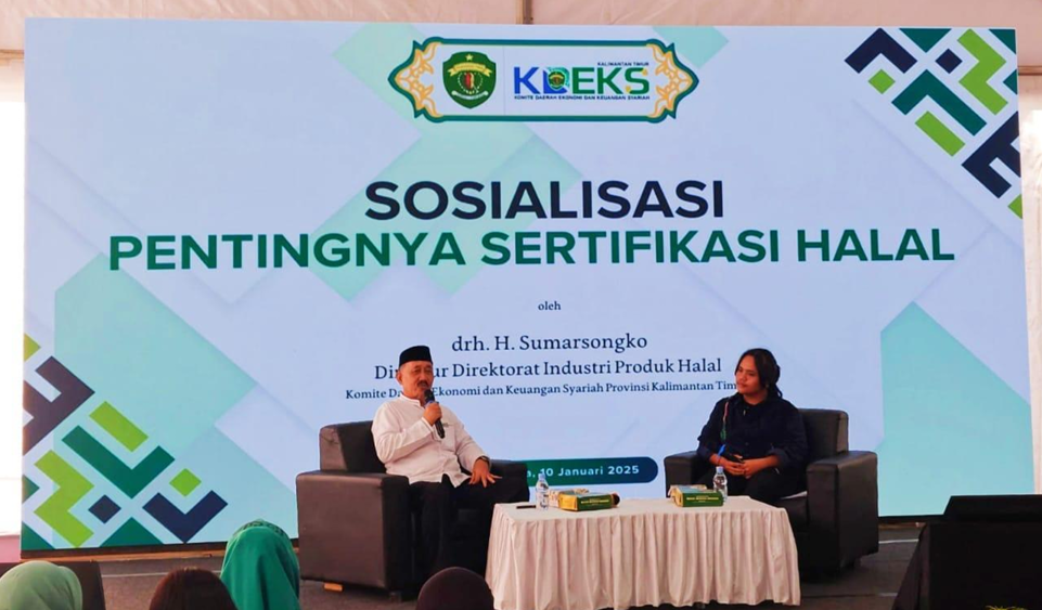 TALKSHOW SOSIALISASI PENTINGNYA SERTIFIKASI HALAL PADA PESTA RAKYAT HUT PEMPROV. KALTIM KE-68
