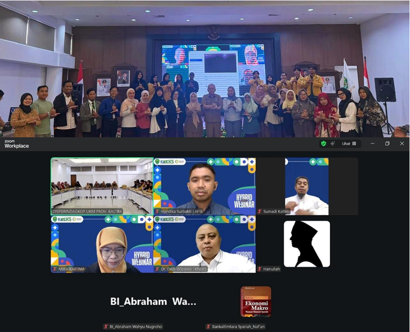 HYBRID WEBINAR DIGITALISASI DAN PENGUATAN DATA EKONOMI DAN KEUANGAN SYARIAH SEBAGAI KATALISATOR INDUSTRI HALAL KALIMANTAN TIMUR