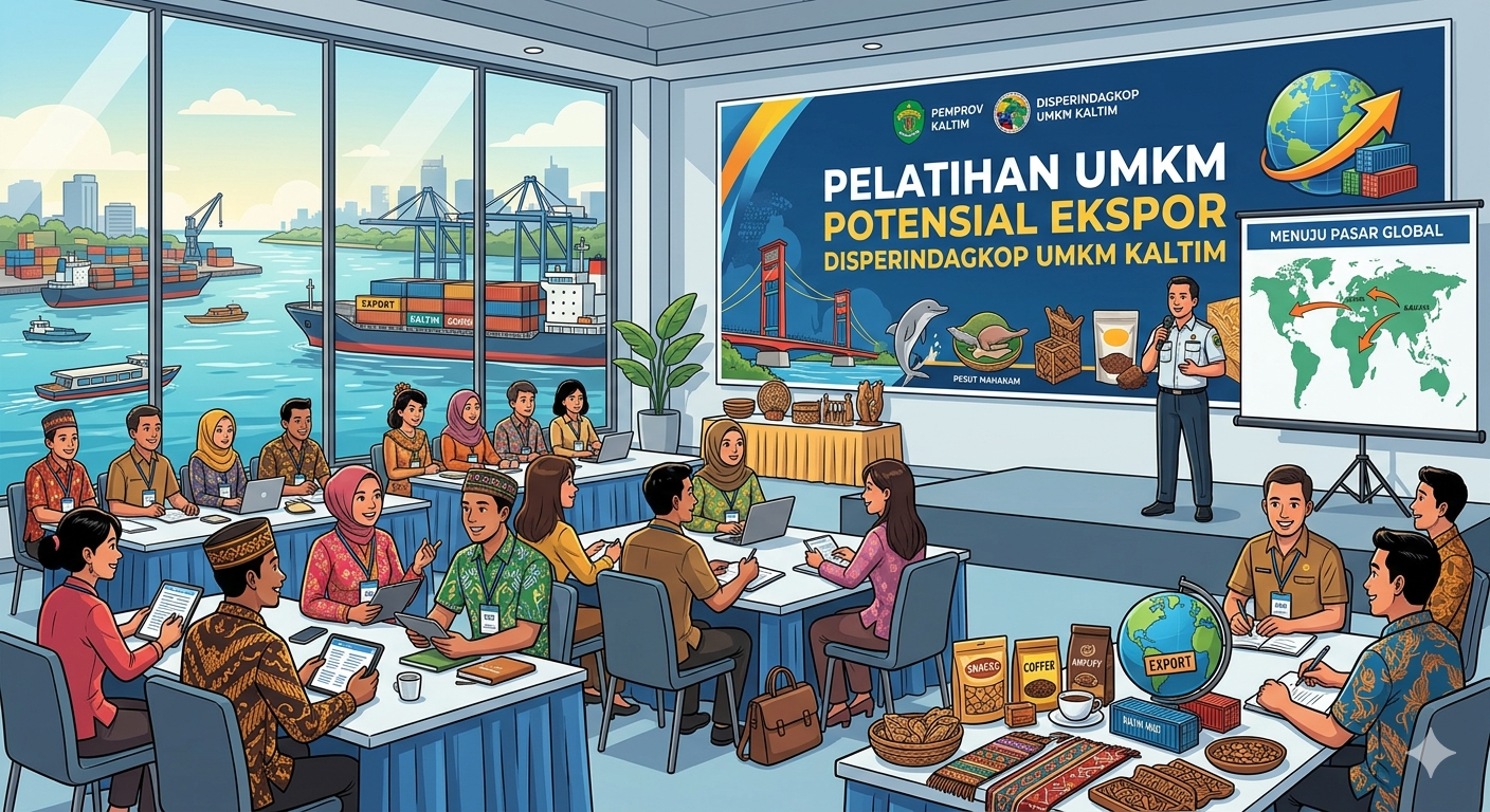Pelatihan UMKM Potensial Ekspor Disperindagkop UMKM Kaltim