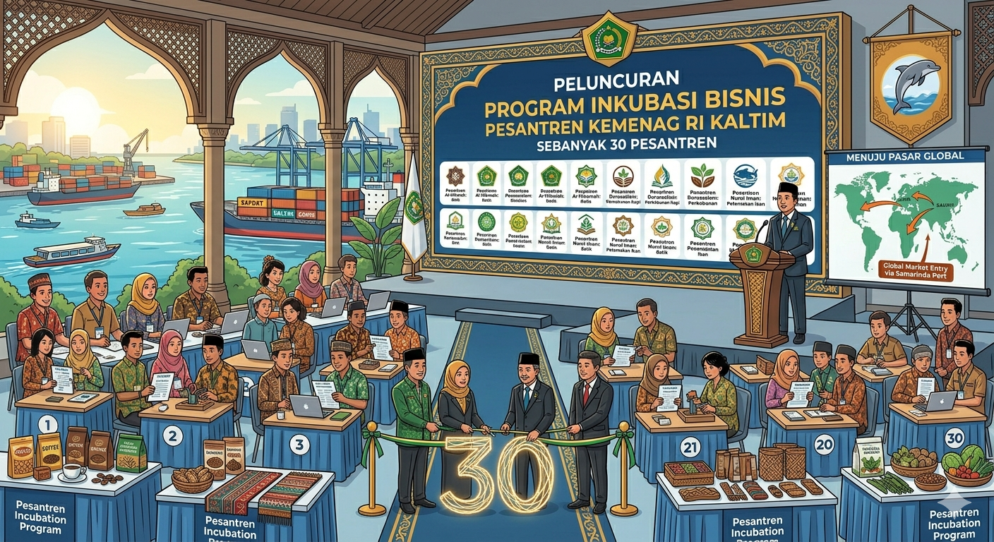 Program Inkubasi Bisnis Pesantren Kemenag RI Kaltim sebanyak 30 pesantren